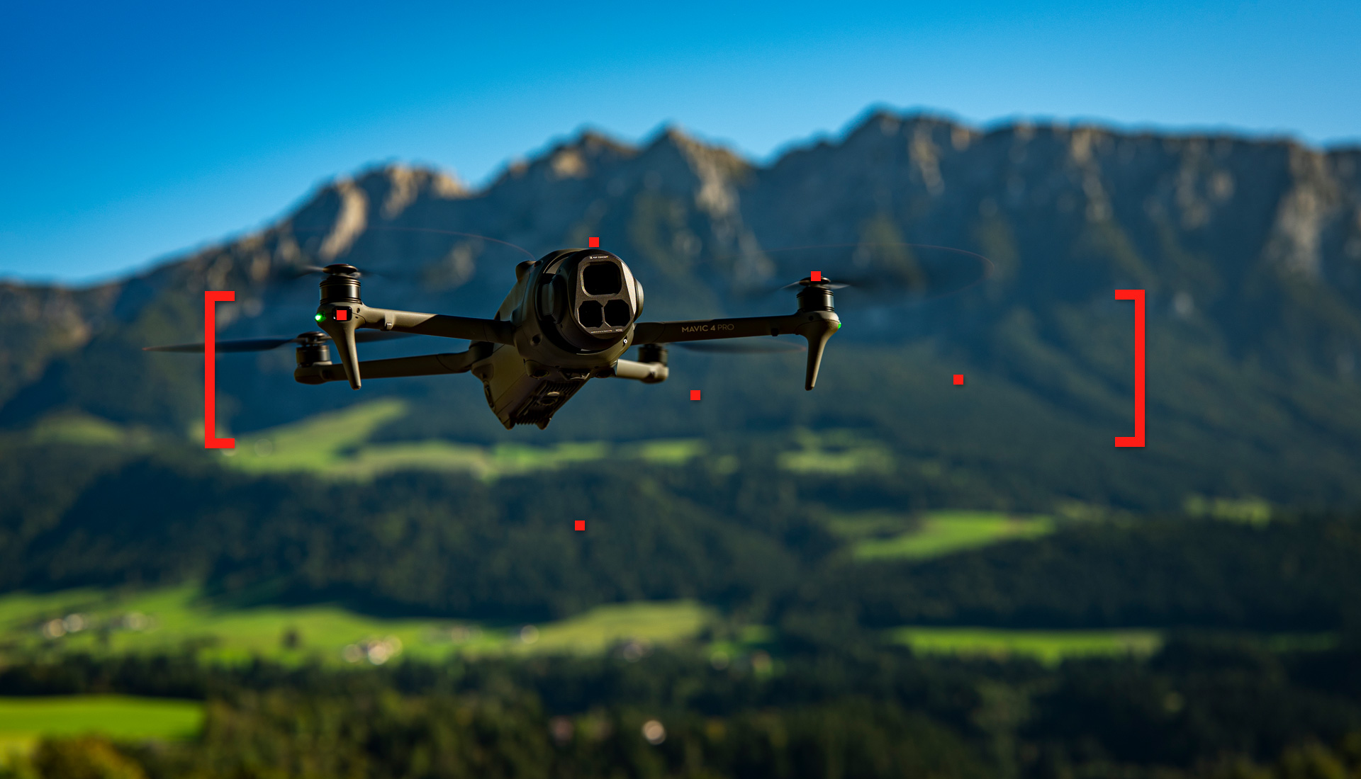 Drohneflug und Aufnahmen